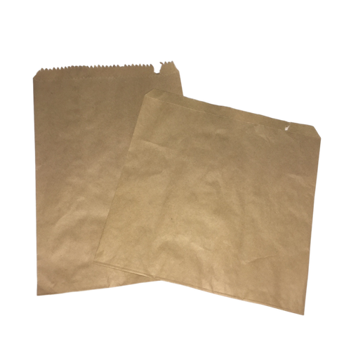 paper Bag 12 Flat Brown