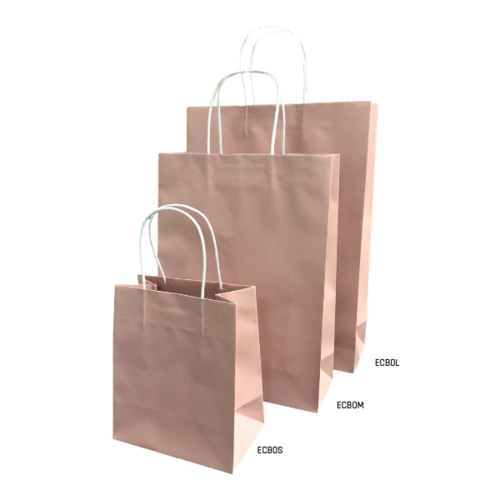 Paper Carry Bag Medium Dusty Pink