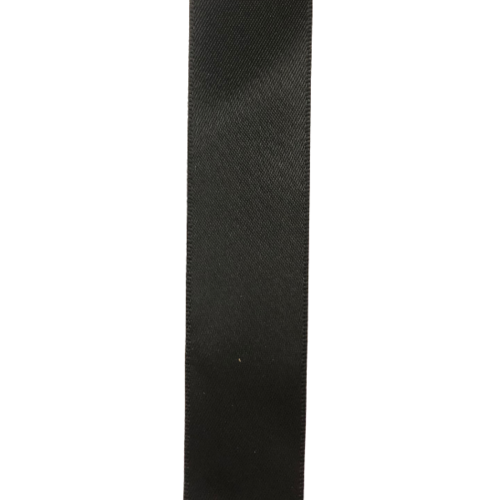 Double Sided Satin Ribbon 16mm Black 91m
