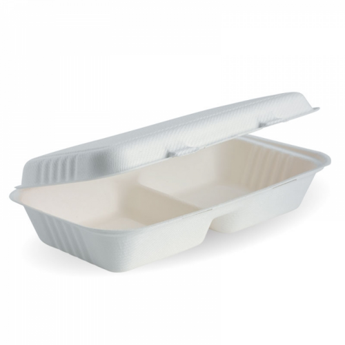 BioCane Clam 2 Compartment White