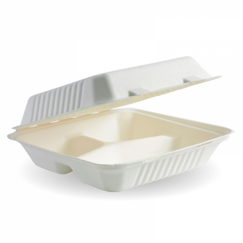 BioCane Clam 3 Compartment White - PK