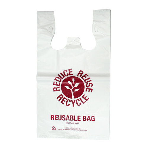 Singlet Bag Large White REUSE