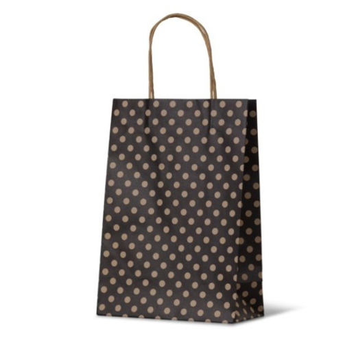 Gift Bag Junior Black Spot on Kraft