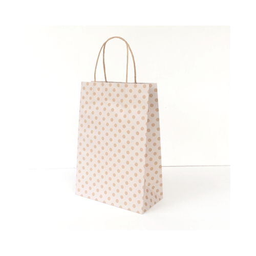 Gift Bag Toddler White Spot on Kraft