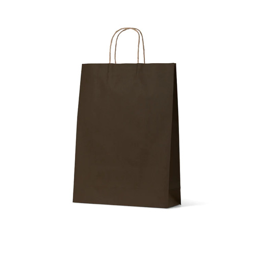 Paper Carry Bag Twist Handle Midi Black