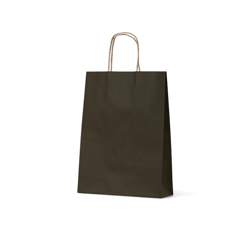 Paper Carry Bag Twist Handle Small Black