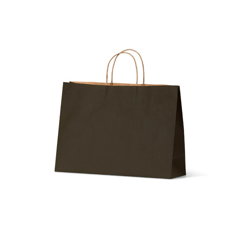 Paper Carry Bag Twist Handle Small Boutique Black