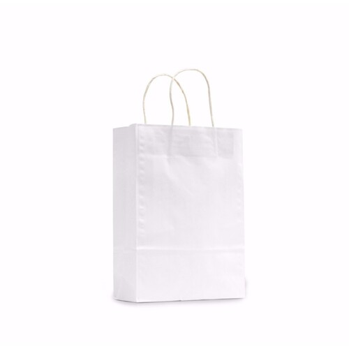 Paper Carry Bag Twist Handle Small White