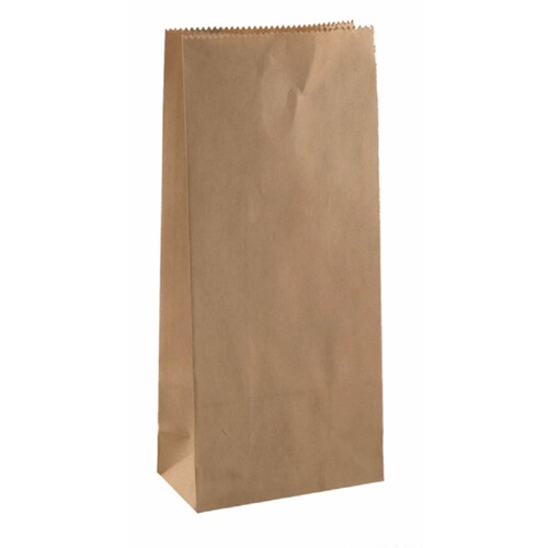 Paper Bag Flat Bottom 210 Brown