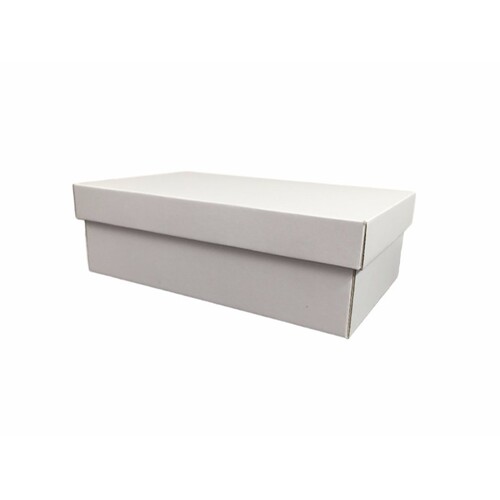 Two Piece Gift Box Small Shoe Box Matte White