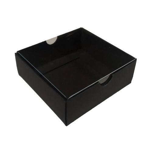 Rectangle Box 4 Black Clear Lid