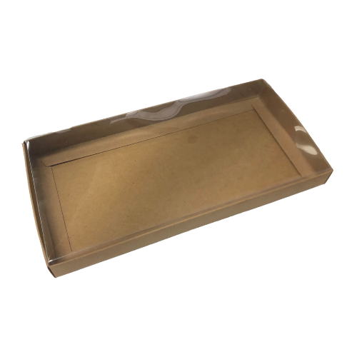 Rectangle Box A5 Kraft Clear Lid