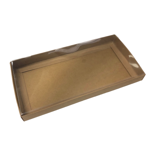 Rectangle Box DL Kraft Clear Lid