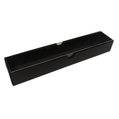 Rectangle Box 6 Black Clear Lid