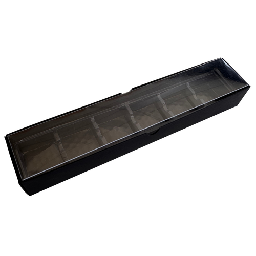 Choc Box 6 Black Base, Clear Lid and Tray