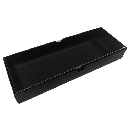 Rectangle Box 12 Black Clear Lid