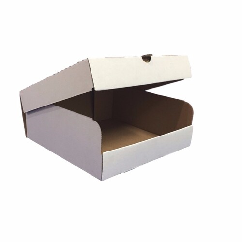 Cake Carton Corrugated 8" White