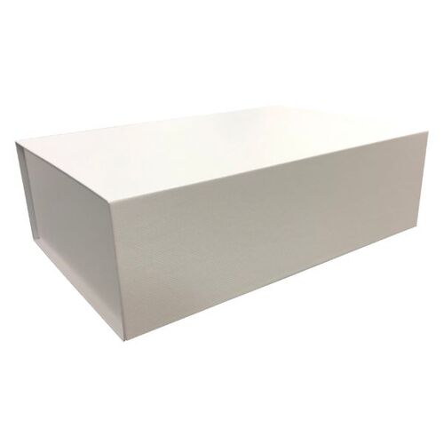 Magnetic Collapsible Box Medium Matte White - Square Front