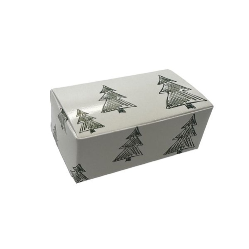 Rectangle Box 2  Christmas 'Green Trees' 