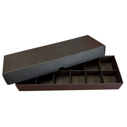 Choc Box 12 Black Base, Lid and Insert