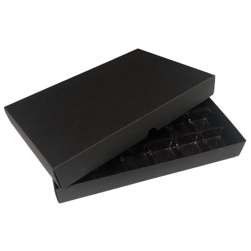 Choc Box 24 Black Base, Black Lid and Tray