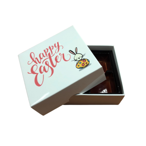 Choc Box 4 White Base, Easter Lid and Tray