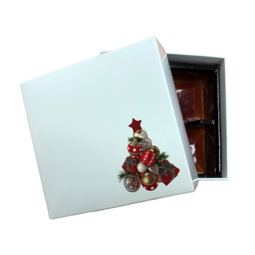 Choc Box 4 White Base, Christmas Bauble Tree Lid and Tray