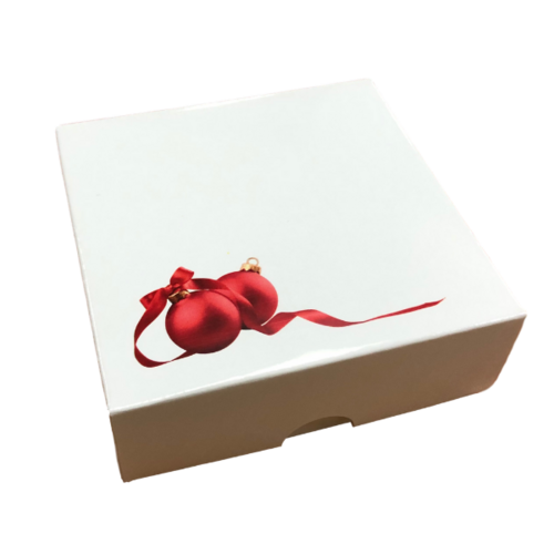 Rectangle Box 4 Christmas Baubles