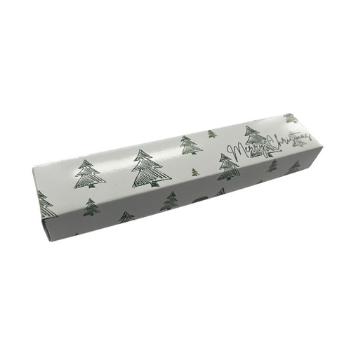 Rectangle Box 6  Christmas 'Green Trees' 