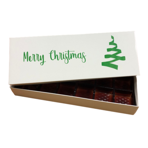 Choc Box 12 White Base, Christmas Tree Lid and Tray