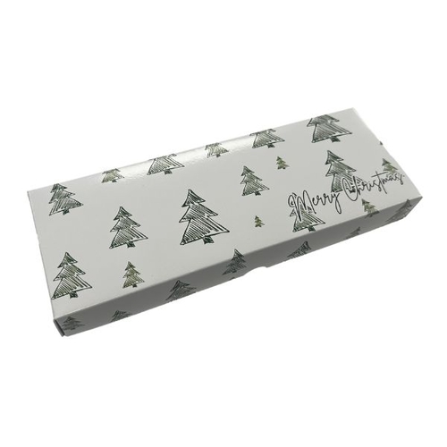 Rectangle 12 Box Christmas 'Green Trees'