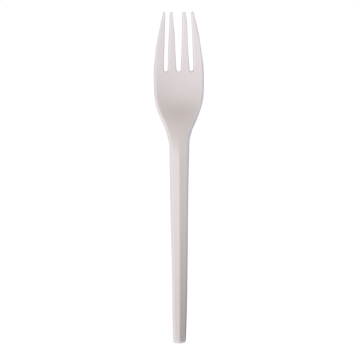 Compostable Fork Natural White