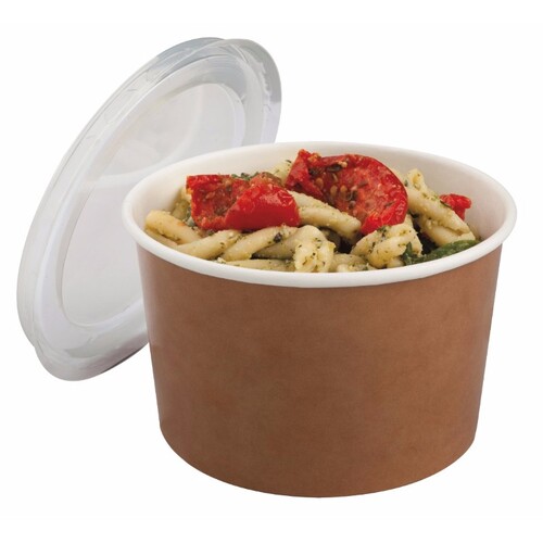 Multi Food Pot & Lid 470ml Kraft - PK