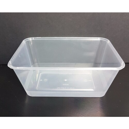 Takeaway Container Rectangle 1000ml Base Only