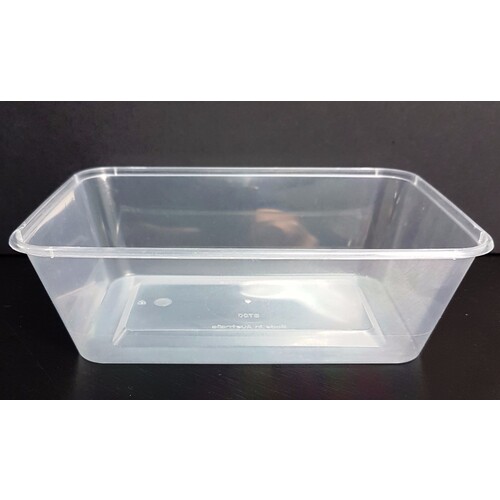Takeaway Container Rectangle 500ml Base Only