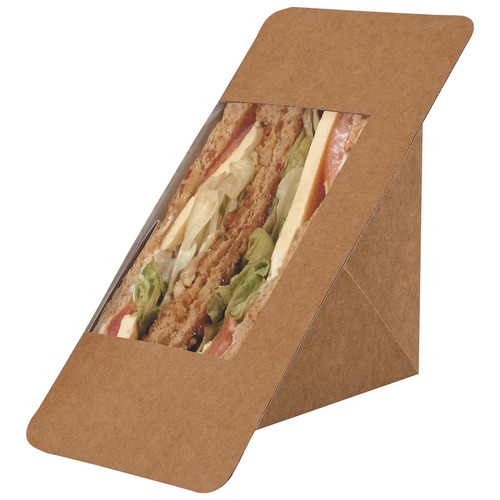 Heat Seal 3 Day Sandwich Wedge Kraft