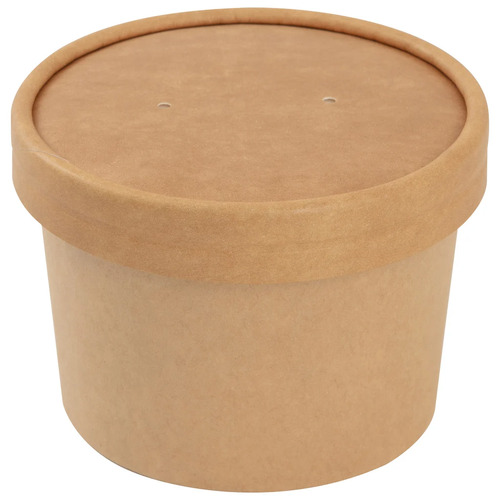 Souper Pot + Lid 8oz Kraft -PK