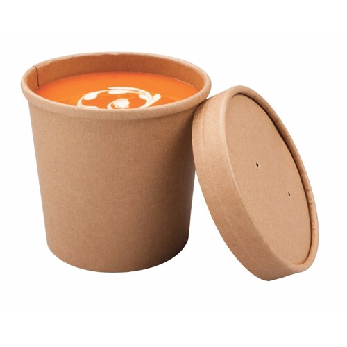 Souper Pot + Lid 12oz Kraft - PK