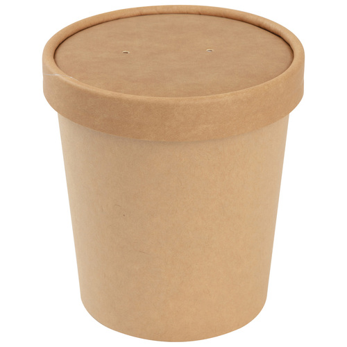 Souper Pot + Lid 16oz Kraft - PK