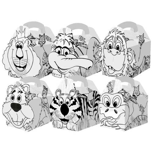 Meal Box Jungle Lion Colour In - PK