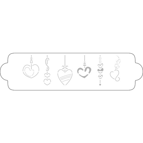 MICA - Decoration Stencil Hearts B