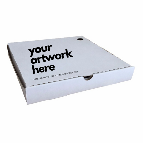 CUSTOM PRINTED Pizza Box 6 Plain White