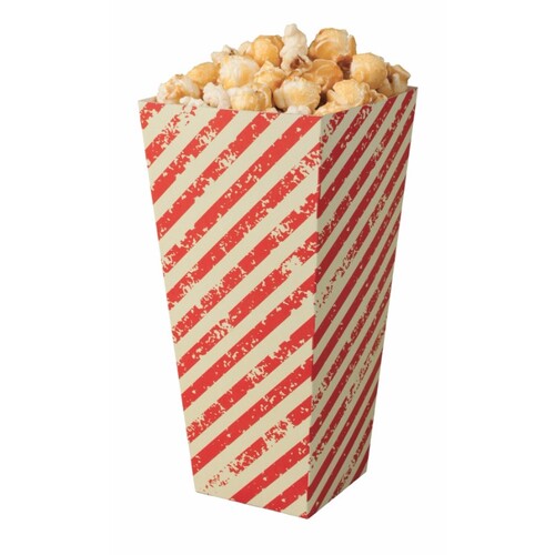 Popcorn Box Red Striped - PK