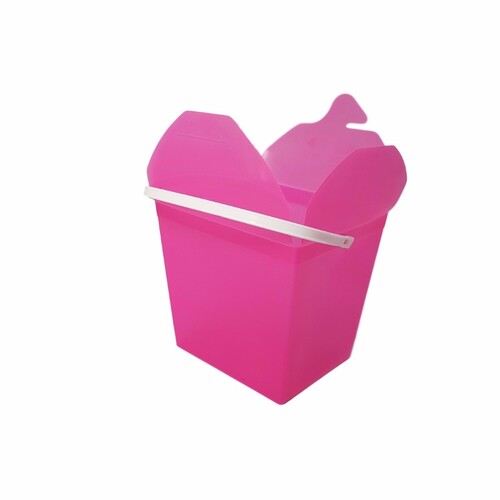 Plastic Gift Box 16oz Tint Hot Pink