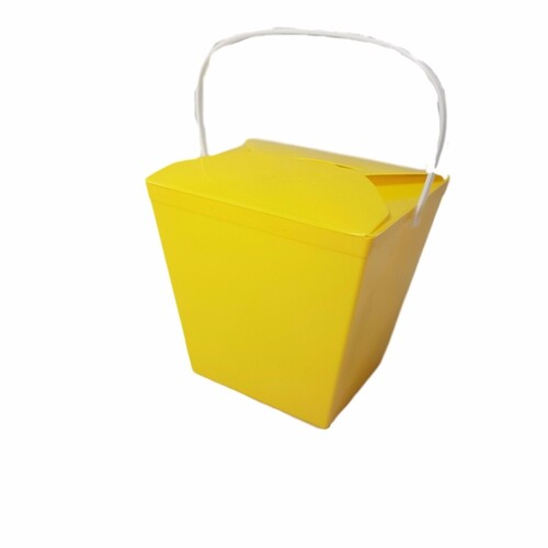 Plastic Gift Box 26oz Yellow