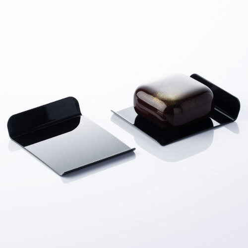 Square Single Serve Plate Black