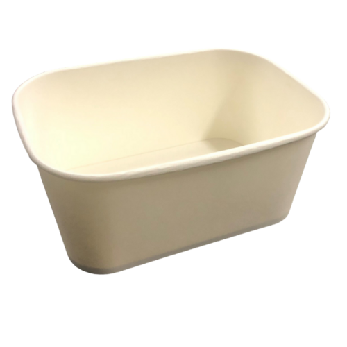 Rectangular Compostable Container 1000ml White