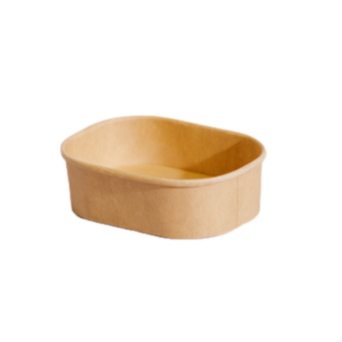 Rectangular Compostable Container 150ml Kraft - PK