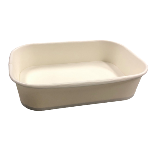 Rectangular Compostable Container 500ml White