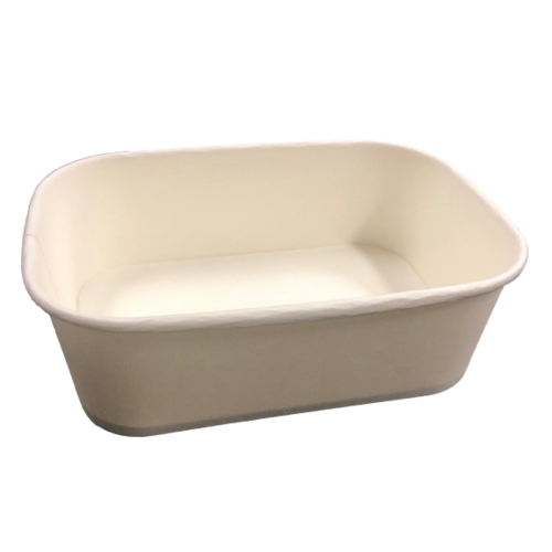 Rectangular Compostable Container 750ml White